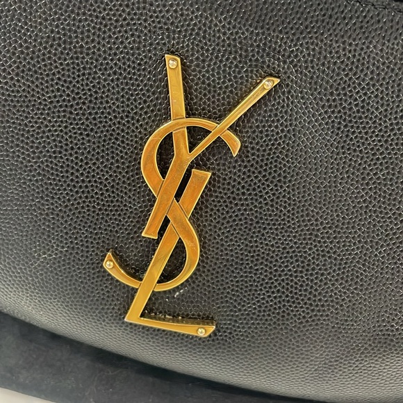 Saint Laurent Grain De Poudre Monogram Belt Bag Black - Picture 7 of 8